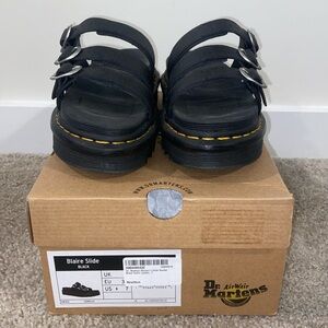 Dr. Martens Women’s Blaire Slide Sandals Black Size 7 with Original Box